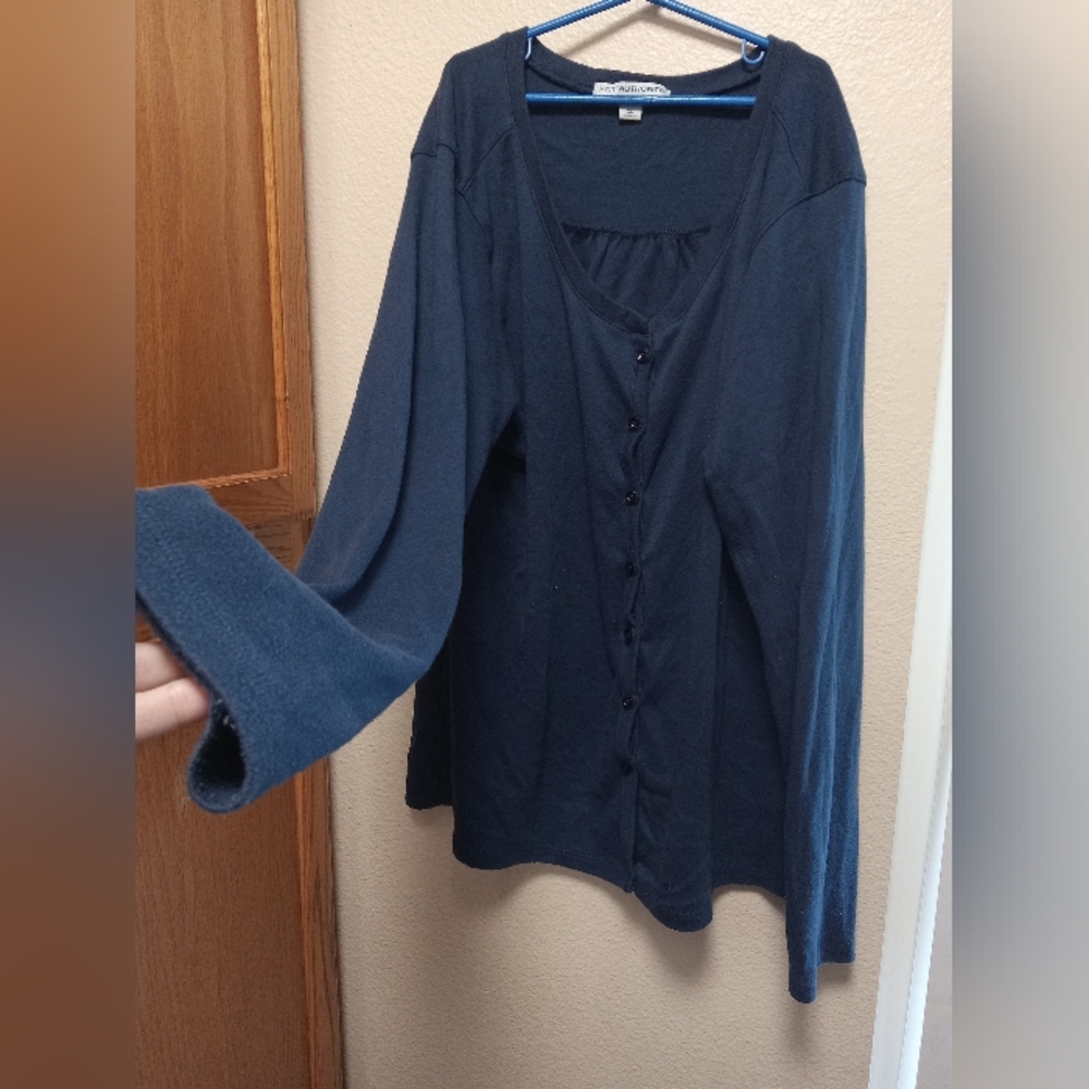 Port Authority dark blue cardigan long sleeve size xl